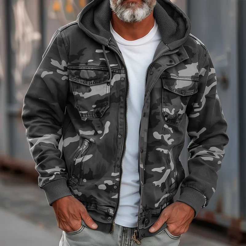 BACKWOODS | Men's camouflage cargo jacket