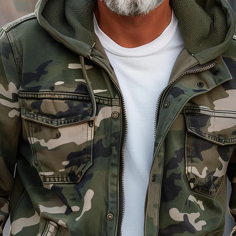 BACKWOODS | Men's camouflage cargo jacket