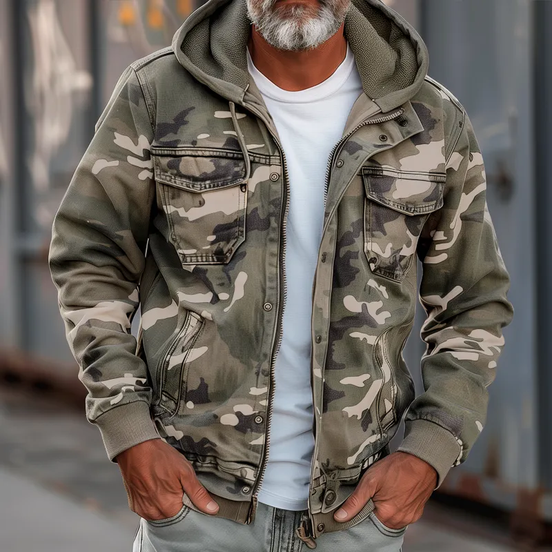 BACKWOODS | Men's camouflage cargo jacket