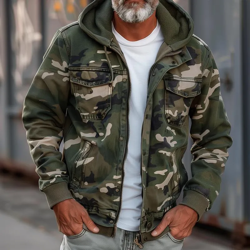 BACKWOODS | Men's camouflage cargo jacket