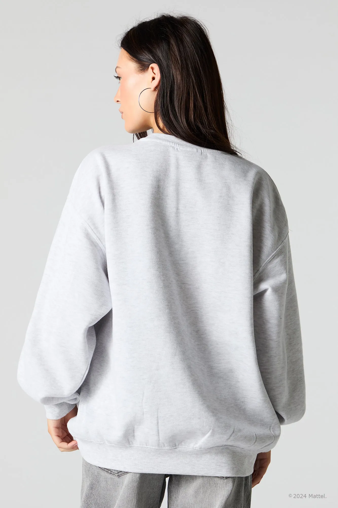 Sweat-shirt en molleton surdimensionné à imprimé Hot Wheels™